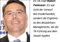 TA Triumph-Adler / Insider-Geschfte: Ermittlungsverfahren eingestellt