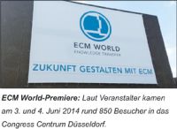 ECM World / Premierenbericht: Strittige Premiere
